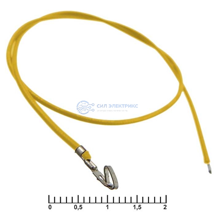 Разъем питания низковольтный HU 2,54 mm AWG26 0,3m yellow фото Разъем питания низковольтный HU 2,54 mm AWG26 0,3m yellow