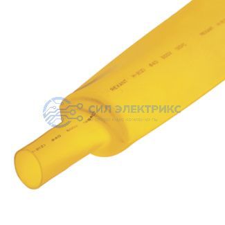 фото Трубка термоусаживаемая ТУТ нг 30,0/15,0мм, желтая, упаковка 10 шт. по 1м REXANT