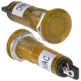 фото Лампочка неоновая в корпусе N-806-Y 220V