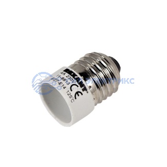 фото Переходник цокольный Е27-Е14 (пакет БОПП) 1 шт. REXANT