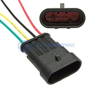 фото Разъём авт. соединитель DJ7041-1.5-11 (18AWG 200mm)