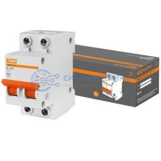 фото Автоматический выключатель ВА47-63 2P 40A, 4.5 kA, характеристика C