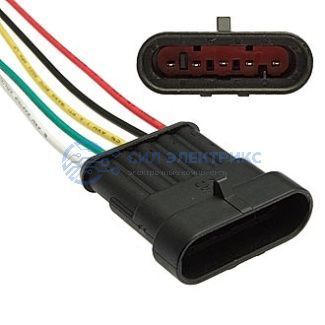 фото Разъём авт. соединитель DJ7051-1..5-11 (18AWG 200mm)
