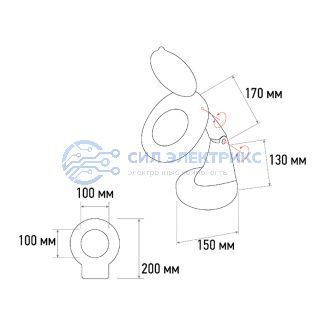 фото Лупа настольная 3D с подсветкой 30 SMD LED, ø100мм, белая (2012B,ВО) REXANT