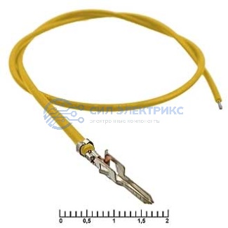 Разъем питания низковольтный MF-M 4,20 mm AWG20 0,3m yellow фото Разъем питания низковольтный MF-M 4,20 mm AWG20 0,3m yellow