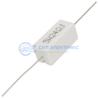 фото Резистор мощный постоянный RX27-1, 24 Ом, 5 Вт, допуск 5%, серия SQP5