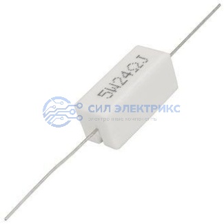 Резистор мощный постоянный RX27-1, 24 Ом, 5 Вт, допуск 5%, серия SQP5 фото Резистор мощный постоянный RX27-1, 24 Ом, 5 Вт, допуск 5%, серия SQP5