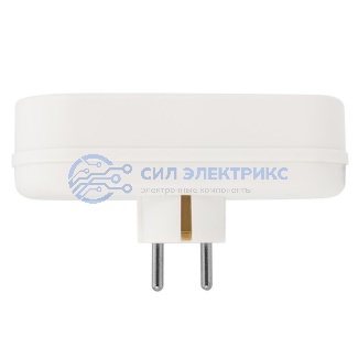 фото Набор тройников электрических линейных REXANT 16 А с заземлением, белый (2 шт./уп.)