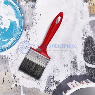 фото Кисть плоская «Водные краски» 70х12 мм REXANT