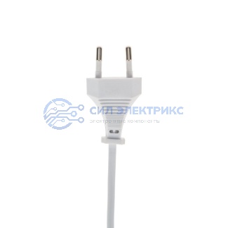 фото Сетевой шнур с выключателем 2х0,75 мм², 1,8 м белый REXANT