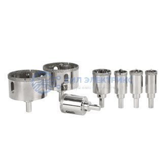 Коронка алмазная 40 мм по керамограниту с центровочным сверлом Kranz фото Коронка алмазная 40 мм по керамограниту с центровочным сверлом Kranz