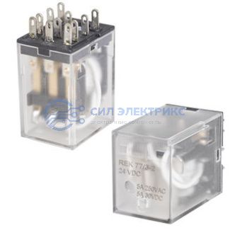 фото Реле REK 77/3-2, 24VDC, 10A, тип контактов: переключающий (SPDT), сила удержания: 100 г, рабочая температура: -40°C до +85°C