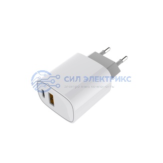 Сетевое зарядное устройство с двумя портами USB-A + USB-C, 20Вт REXANT фото Сетевое зарядное устройство с двумя портами USB-A + USB-C, 20Вт REXANT
