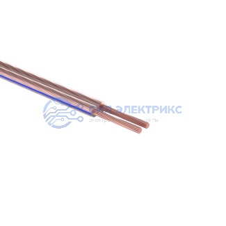 фото Кабель акустический 2х2,50 мм², прозрачный SILICON, мини-бухта 10 м, REXANT