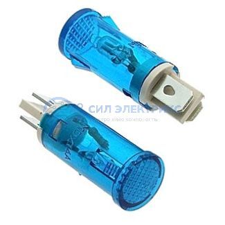 фото Лампочка неоновая в корпусе MDX-14 blue 220V