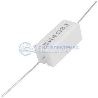 Мощный постоянный резисторRX27-1 4.3 Ом 5W 5% / SQP5 фото Мощный постоянный резисторRX27-1 4.3 Ом 5W 5% / SQP5