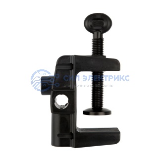 фото Светильник настольный REXANT Акцент на металлической стойке с винтовым зажимом, с цоколем Е27, 60 Вт, цвет лунный свет