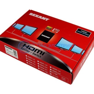 фото Делитель гнездо HDMI на 8 гнезд HDMI, металл REXANT