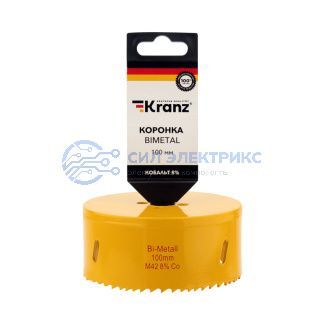 Коронка Bimetal 100 мм Kranz фото Коронка Bimetal 100 мм Kranz