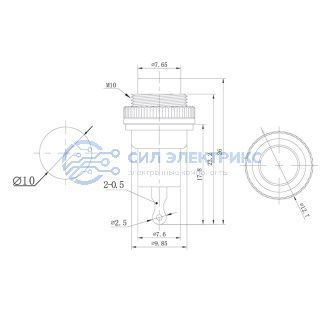 Выключатель-кнопка металл 220V 2А (2с) OFF-(ON) Ø10.2 синяя Mini (RWD-213) REXANT фото Выключатель-кнопка металл 220V 2А (2с) OFF-(ON) Ø10.2 синяя Mini (RWD-213) REXANT
