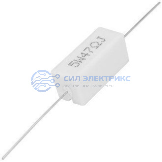 фото Резистор мощный постоянный RX27-1, 47 Ом, 5 Вт, допуск 5%, серия SQP5