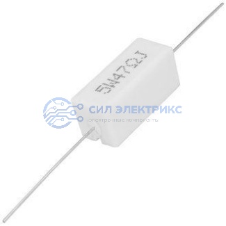 RX27-1 47 Ом 5W 5% / SQP5 фото RX27-1 47 Ом 5W 5% / SQP5