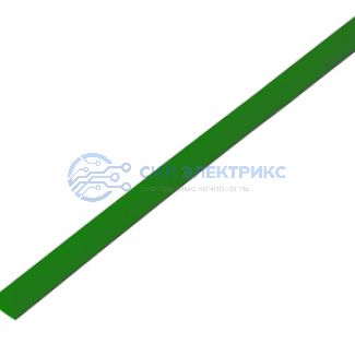 фото Трубка термоусаживаемая ТУТ нг 6,0/3,0мм, зеленая, упаковка 50 шт. по 1м REXANT
