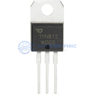фото Низковольтный тиристор TYN812RG, 1200 В, 8 А, корпус TO-220