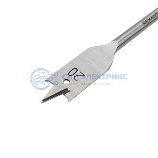 Сверло перовое по дереву 20х152 мм (шестигранный хвостовик) Kranz фото Сверло перовое по дереву 20х152 мм (шестигранный хвостовик) Kranz