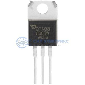 фото Симистор BTA08-800BW, 800 В, 8 А, корпус TO-220AB, изолированный