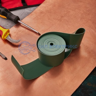 фото Термоусаживаемая лента с клеевым слоем REXANT 50х0,8 мм, зеленая, ролик 5 м, ТЛ-0,8