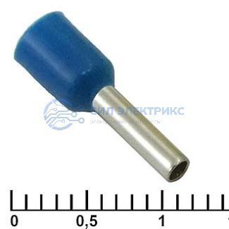 фото Наконечник на кабель DN01508 blue (1.7x8mm)