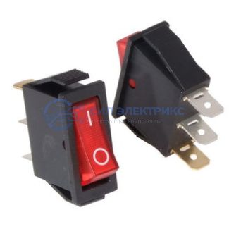 Клавишный переключатель IRS-101-1C, on-off, номинальное напряжение 250 В, ток 10 А фото Клавишный переключатель IRS-101-1C, on-off, номинальное напряжение 250 В, ток 10 А