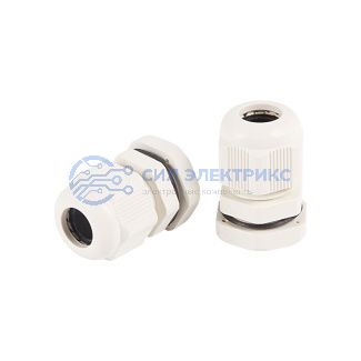 Кабельный ввод PG-11 (5-10 мм) серый фото Кабельный ввод PG-11 (5-10 мм) серый