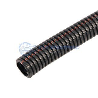 Труба автомобильная гофрированная ПП, Ø4,6 мм, разрезная, негорючая фото Труба автомобильная гофрированная ПП, Ø4,6 мм, разрезная, негорючая