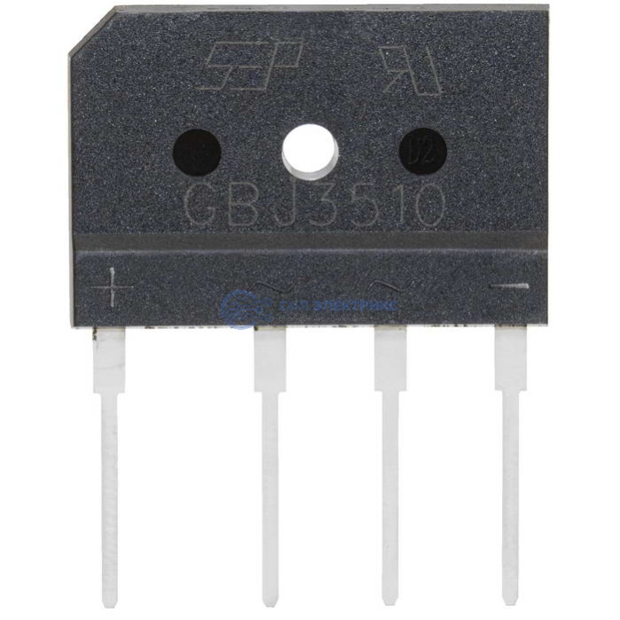 Диодный мост GBJ3510, 35 А, 1000 В, однофазный, корпус GBJ фото Диодный мост GBJ3510, 35 А, 1000 В, однофазный, корпус GBJ