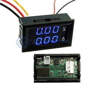 фото Прибор цифровой 0-100V 0-10A Blue