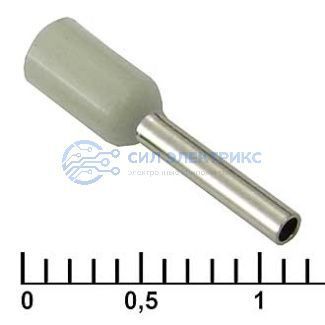 фото Наконечник на кабель DN00708 gray (1.2x8mm)