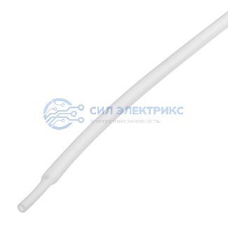 фото Трубка термоусаживаемая ТУТ нг 1,5/0,75мм, белая, упаковка 50 шт. по 1м REXANT