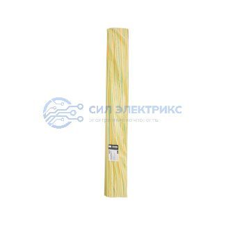 фото Трубка термоусаживаемая ТУТ нг 12,0/6,0мм, желто-зеленая, упаковка 50 шт. по 1м REXANT