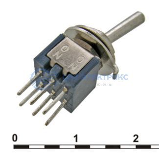 фото Микротумблер SMTS-202-A2, ON-ON, SPDT, 3 А, 250 В, 20 мОм