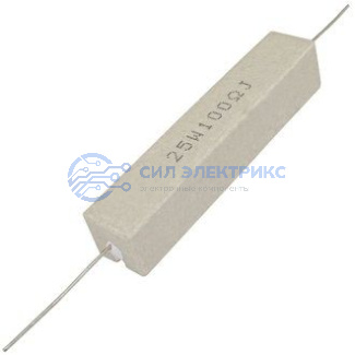 фото Резистор мощный постоянный RX27-1, 100 Ом, 25 Вт, допуск 5%, серия SQP25