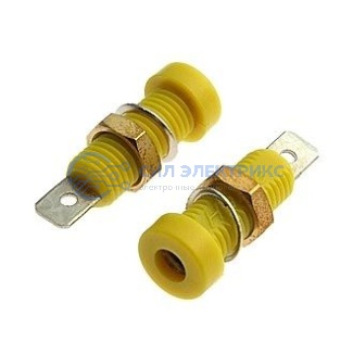 Штекер (гнездо, клемма) Z032 4mm Socket YELLOW фото Штекер (гнездо, клемма) Z032 4mm Socket YELLOW