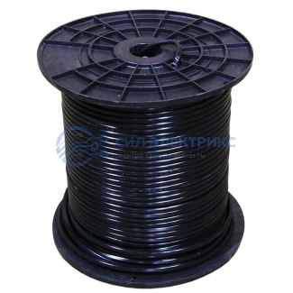 фото Кабель КВК-П-2 +2x0,50 мм² (Cu/CCA) (96) черный, 200 м, PROconnect