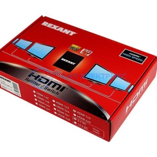 фото Делитель гнездо HDMI на 4 гнезда HDMI, металл REXANT