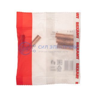 Гильза медная ГМ 10-5 (10мм² - Ø 5мм) (в упак. 5 шт.) REXANT фото Гильза медная ГМ 10-5 (10мм² - Ø 5мм) (в упак. 5 шт.) REXANT