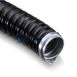 фото Металлорукав в ПВХ изоляции МРПИнг-12 (РЗ-Ц-ПВХнг), черный REXANT
