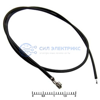 Разъем питания низковольтный HB 2,00 mm AWG26 0,3m black фото Разъем питания низковольтный HB 2,00 mm AWG26 0,3m black