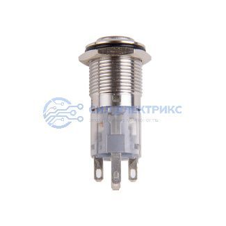 Кнопка антивандальная Ø16 250В Б/Фикс (5с) (ON)-OFF/(OFF)-ON зеленая REXANT фото Кнопка антивандальная Ø16 250В Б/Фикс (5с) (ON)-OFF/(OFF)-ON зеленая REXANT