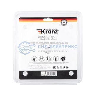 Диск пильный 165 мм х 30 зуб х 20/16 мм Kranz фото Диск пильный 165 мм х 30 зуб х 20/16 мм Kranz